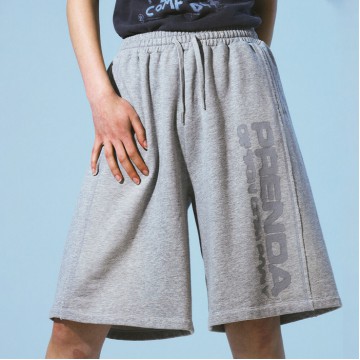 韓國PRENDA - GRADIENT RAWCUT SHORTS GRAY